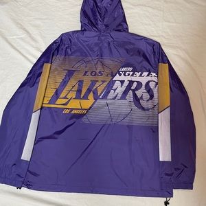New With Tags Los Angeles Lakers Basketball Club Windbreaker Mens Large